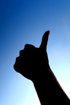 Hand on the Sky Stock Photos