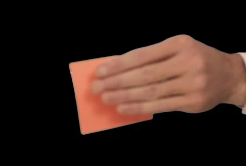 Hand Slaps Note Stock Footage 754651