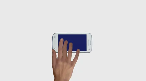 Hand on a smart phone CHROMA KEY. Stock Footage 33649738