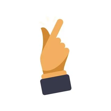 Hand snapping fingers expressing easy quick idea solution イラスト素材