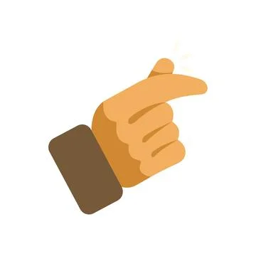 Hand snapping fingers indicating quick easy solution 스톡 일러스트
