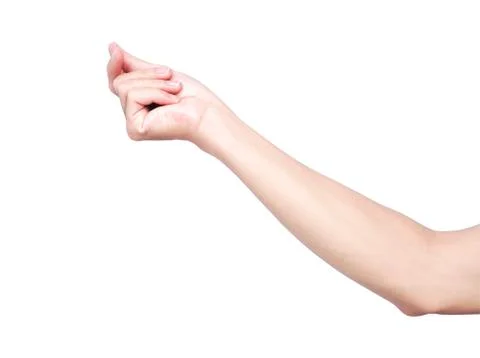 Hand snapping fingers isolate on white background with clipping path Stock Photos