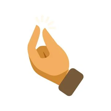 Hand snapping fingers symbolizing idea inspiration solution Illustrazione stock
