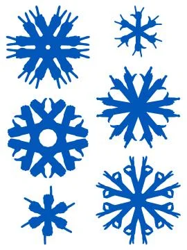 Hand snowflakes Stock Illustration