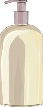Hand Soap Dispenser Bottle with Pump Stock Illustration
