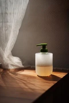 Hand soap with foam Foto stock