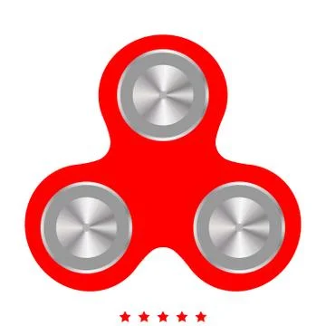 Hand spinner icon .  Flat style Stock Illustration
