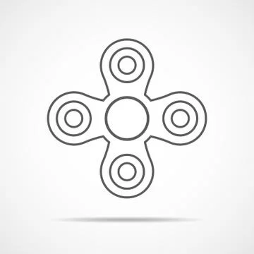 Hand spinner icon. Vector illustration. Stock Illustration