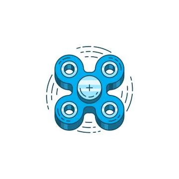 Hand spinner vector Stock Illustration