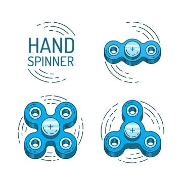 Hand spinner vector Stock Illustration