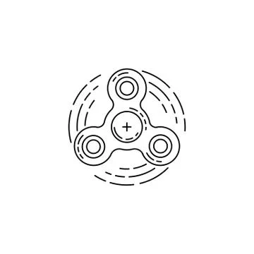 Hand spinner vector Stock Illustration