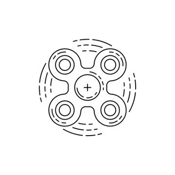 Hand spinner vector Illustrazione stock