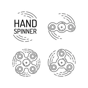 Hand spinner vector Stock Illustration