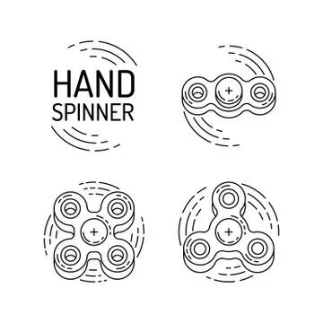 Hand spinner vector Stock Illustration