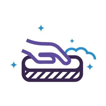 Hand with sponge cleaning vector illustration イラスト素材