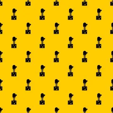 Hand on spring in box pattern vector Stock Illustration