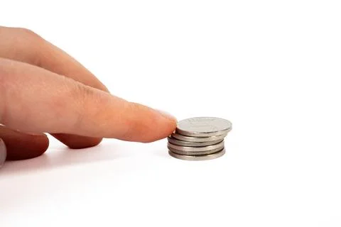 Hand Stacking Coins for Future Savings. Financial Growth Stock Photos