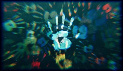 Hand Stains Stock Illustration