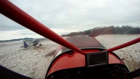 Hand starting the plane with key Stock-Footage 83183985