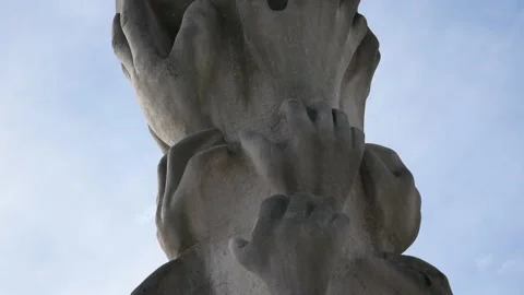 Hand Statue Stock-Footage 145737344