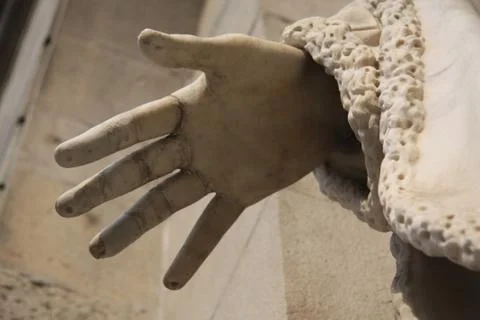 Hand of a statue Stock Photos