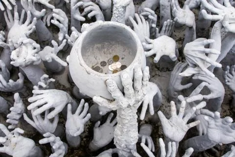 Hand statue Stock Photos