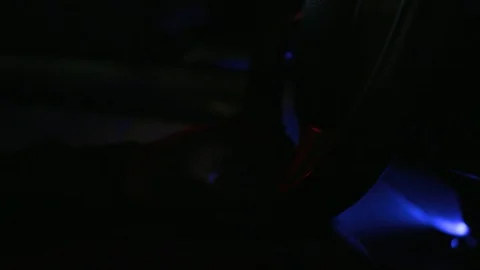 Hand on a steering wheel Stock Footage 101906930