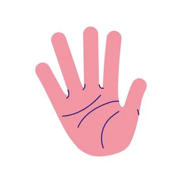 Hand stop gestures Stock Illustration