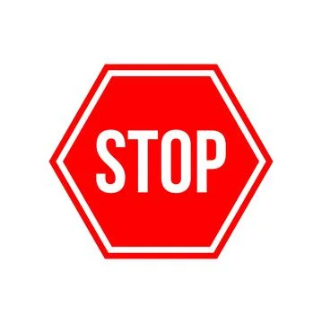 Hand Stop Icon Vector Sign &amp; Symbol. - Vector Stock Illustration