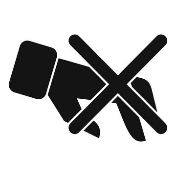 Hand stop theft icon simple vector. Secure cyber Stock Illustration