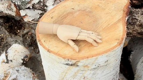 Hand on a stub Stock Footage 74295160