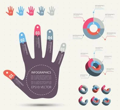Hand-style info graphic. Vector Stock Illustration