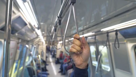 Hand in Subway Stock Footage 96035143