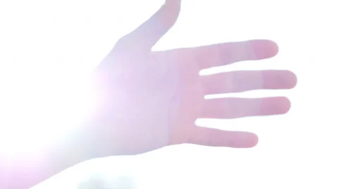 Hand to sun. Stock Footage 55442325