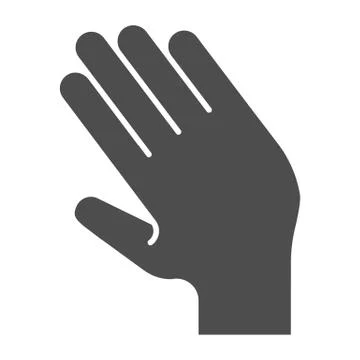 Hand swipe left solid icon. Flick left vector illustration isolated on white イラスト素材