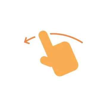 Hand swipe vector icon design template Stock Illustration