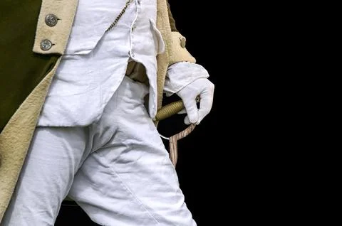 Hand on Sword Reenactor Fotos de archivo