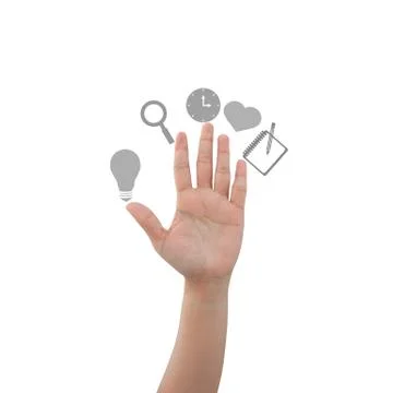 Hand symbol Stock Illustration
