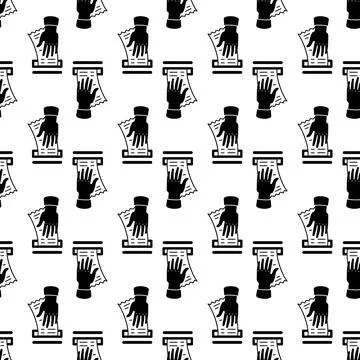 Hand take receipt pattern seamless vector Stock Illustration