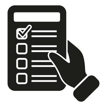 Hand take test result icon simple vector. Rapid sample Illustrazione stock