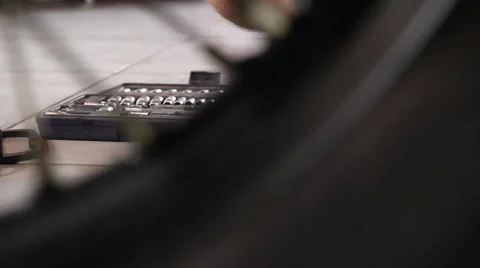 Hand takes a wrench Stock Footage 65970945