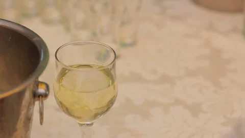 Hand Taking A Glass Of Wine Stock Footage 72348666