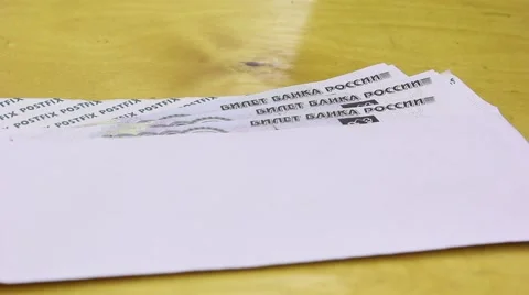 Hand Taking Money In Envelope Stock Footage 45922018