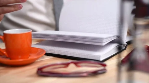 Hand Taking Notes Stock Footage 71068677