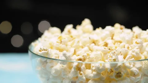 Hand taking popcorn Stock Footage 140352365