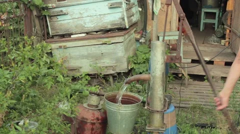 Hand tap for pumping water 動画素材 54359291