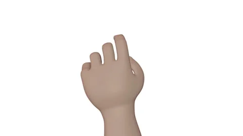 Hand tapping twice - looping animation Stock Footage 38442832