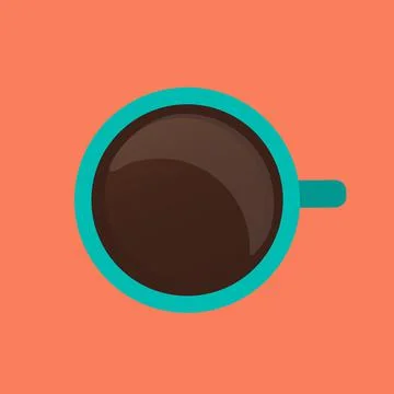 Hand with Tea Cup Flat Design Vector Illustration EPS10 Stock Illustration