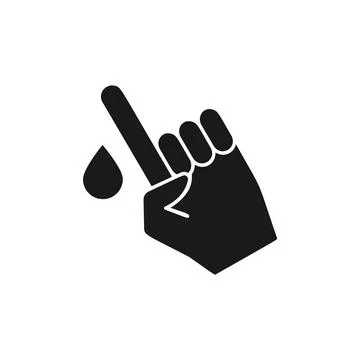 Hand, test icon. Simple hematology icons for ui and ux, website or mobile Stock Illustration