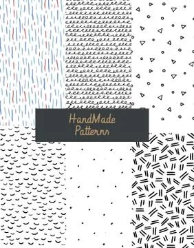Hand textures of ink Stock Illustration